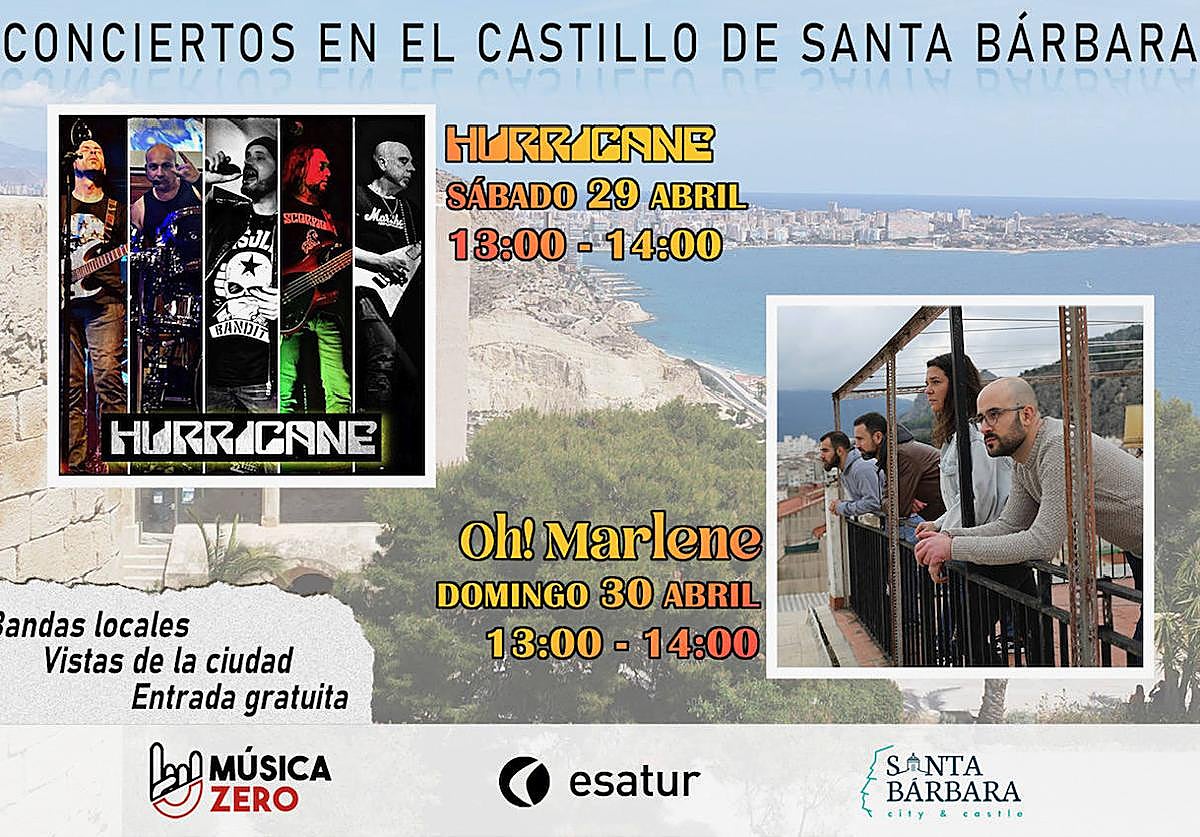 Cartel de los conciertos