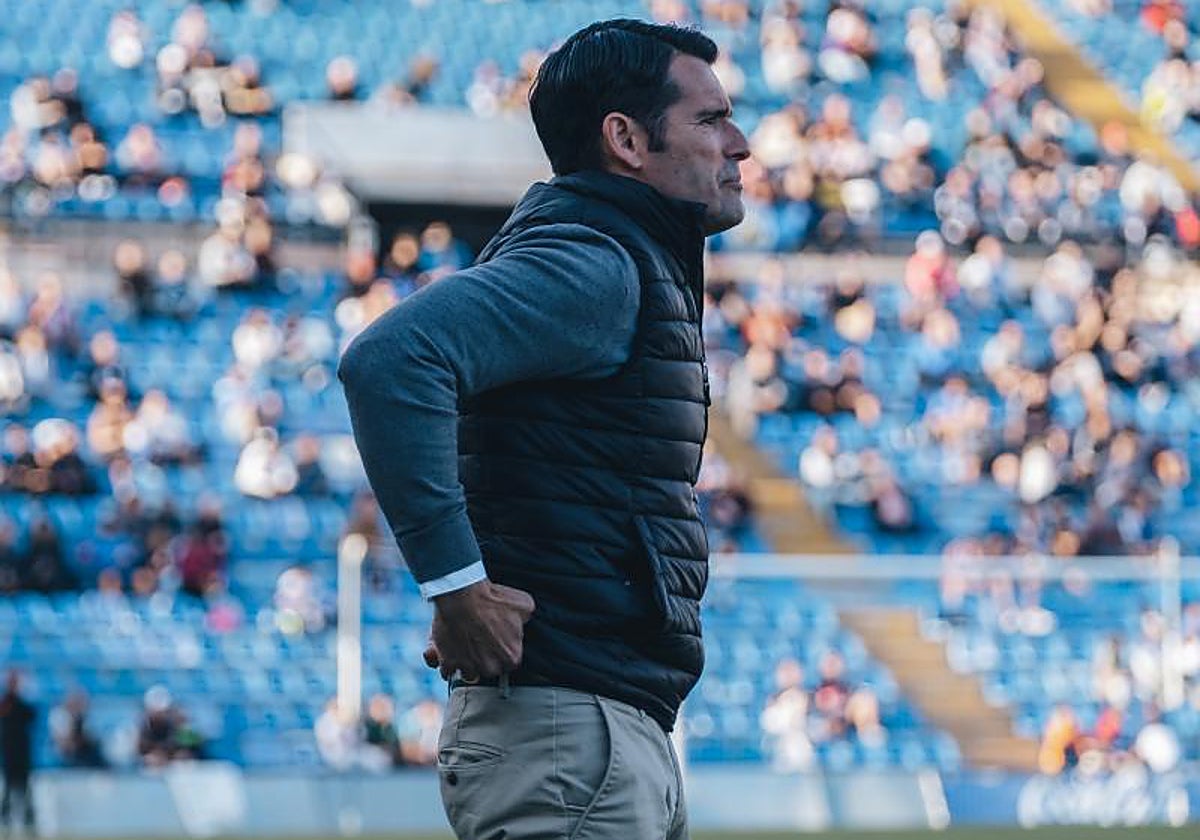 Lolo Escobar, durante el último partido ante el Olot
