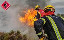 Las imágenes del incendio forestal en la cala Llabeig de Teulada