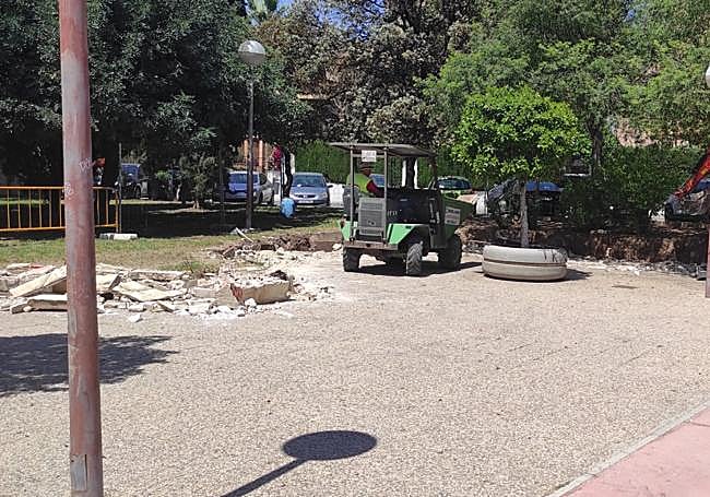 Estado de las obras del jardín Botánico de Alicante.