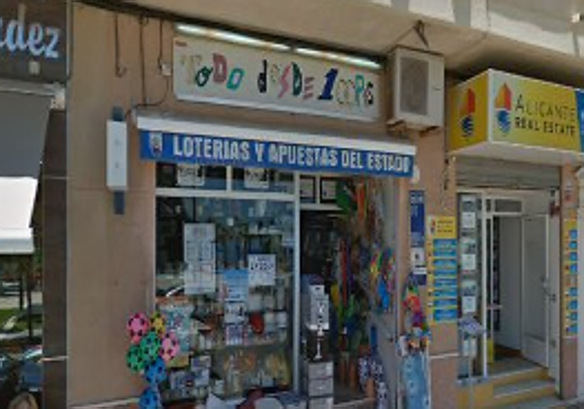 Administración de Loterías donde se ha registrado el billete premiado.