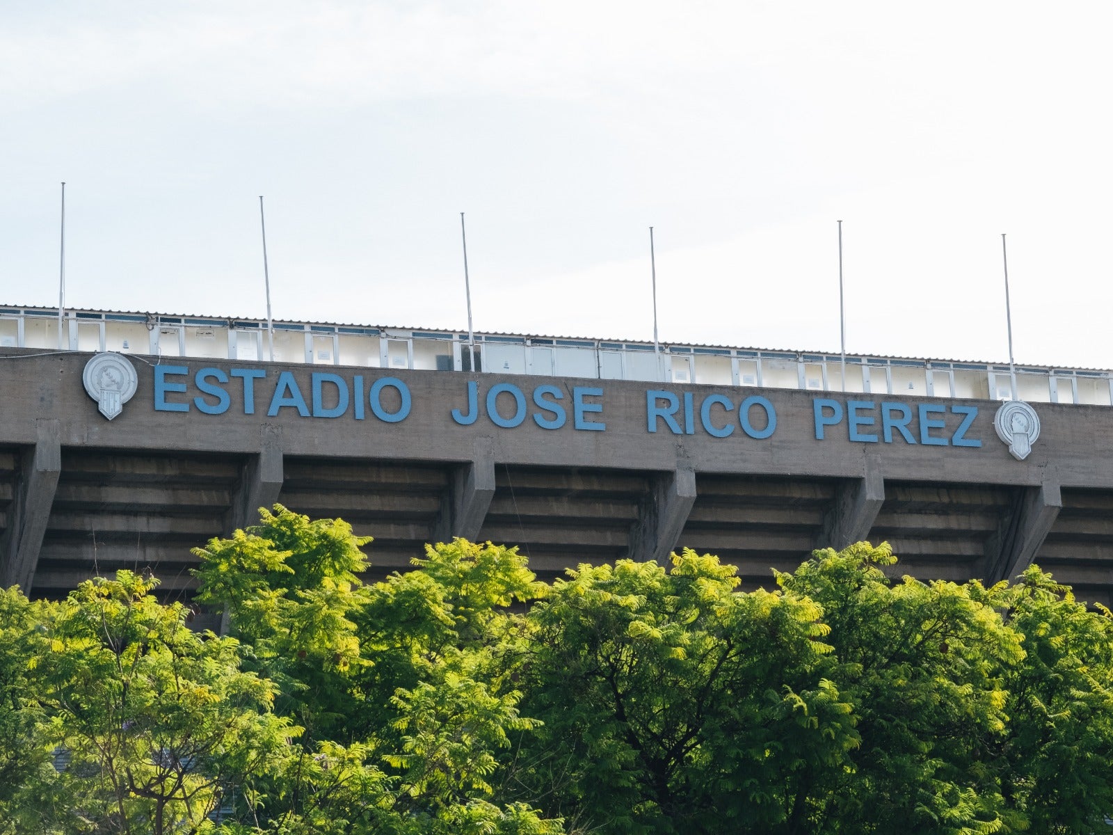 El estadio José Rico Pérez.