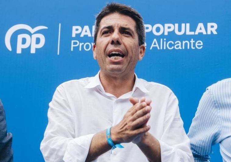 Carlos Mazón, presidente del PPCV y candidato a la Generalitat Valenciana.