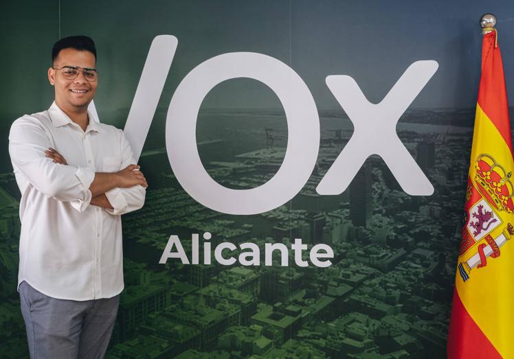 El coordinador provincial de VOX Jóvenes en Alicante, Josué Alfredo Escudero.