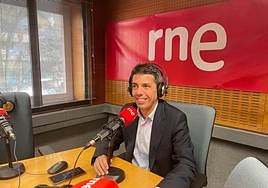 Carlos Mazón, durante la entrevista en RNE.
