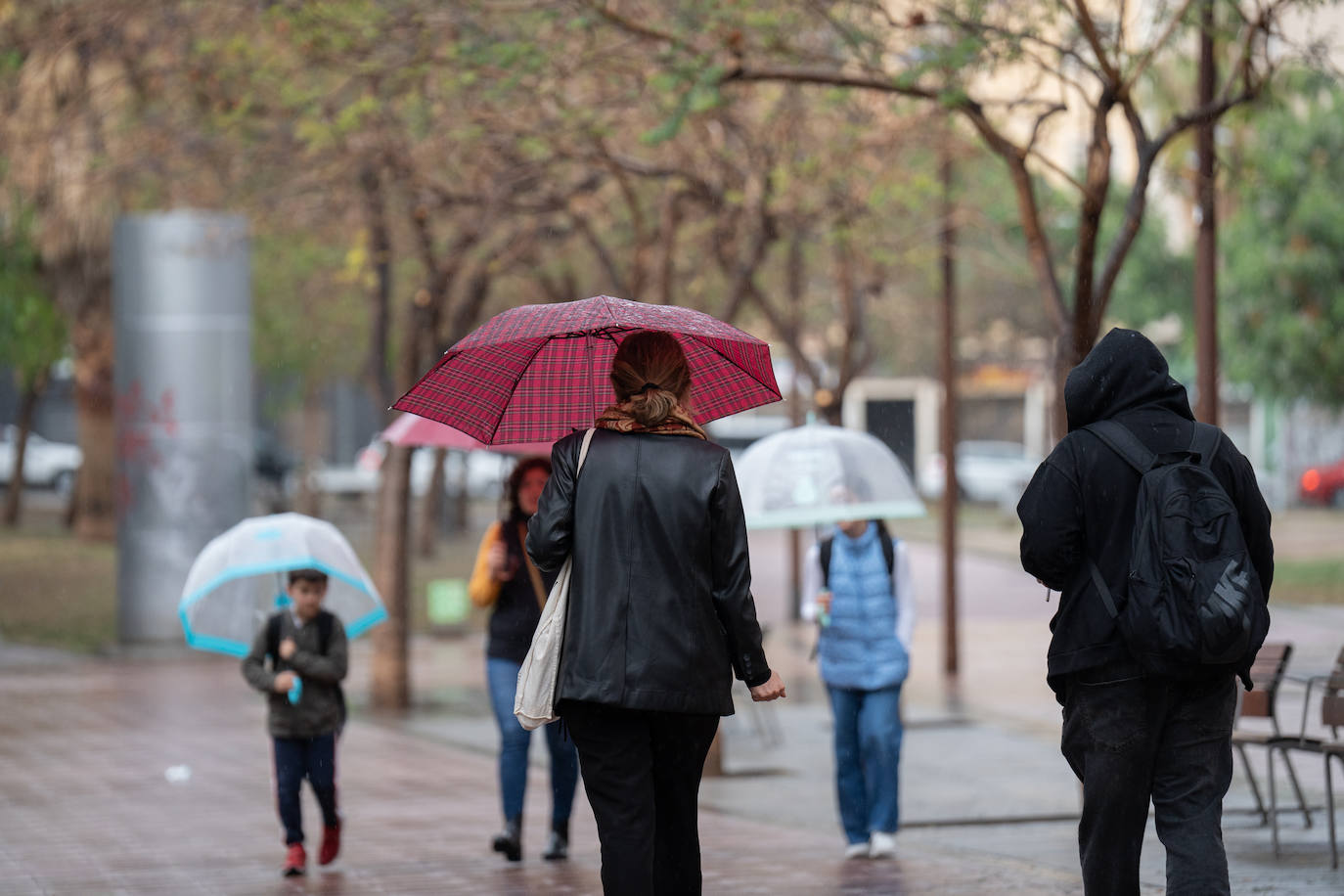 Ver paraguas será habitual este viernes en Alicante.