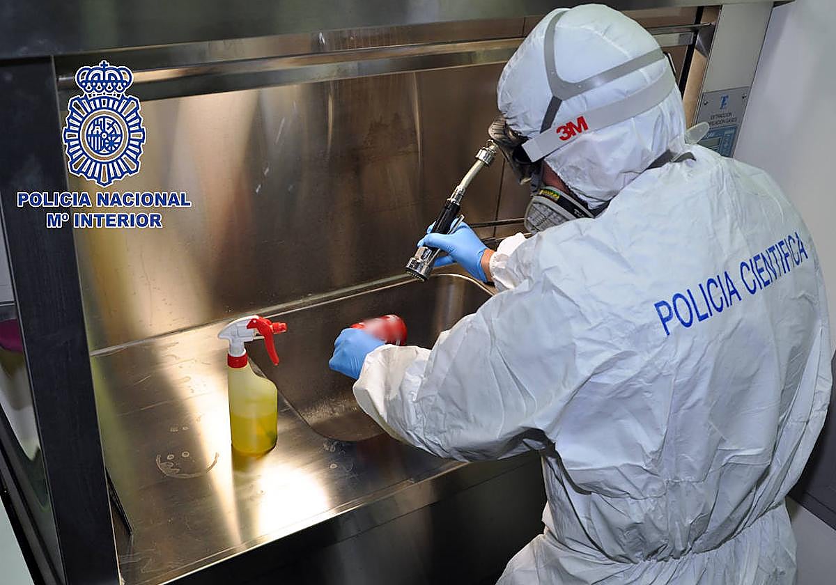 Laboratorio de la Policía Científica.