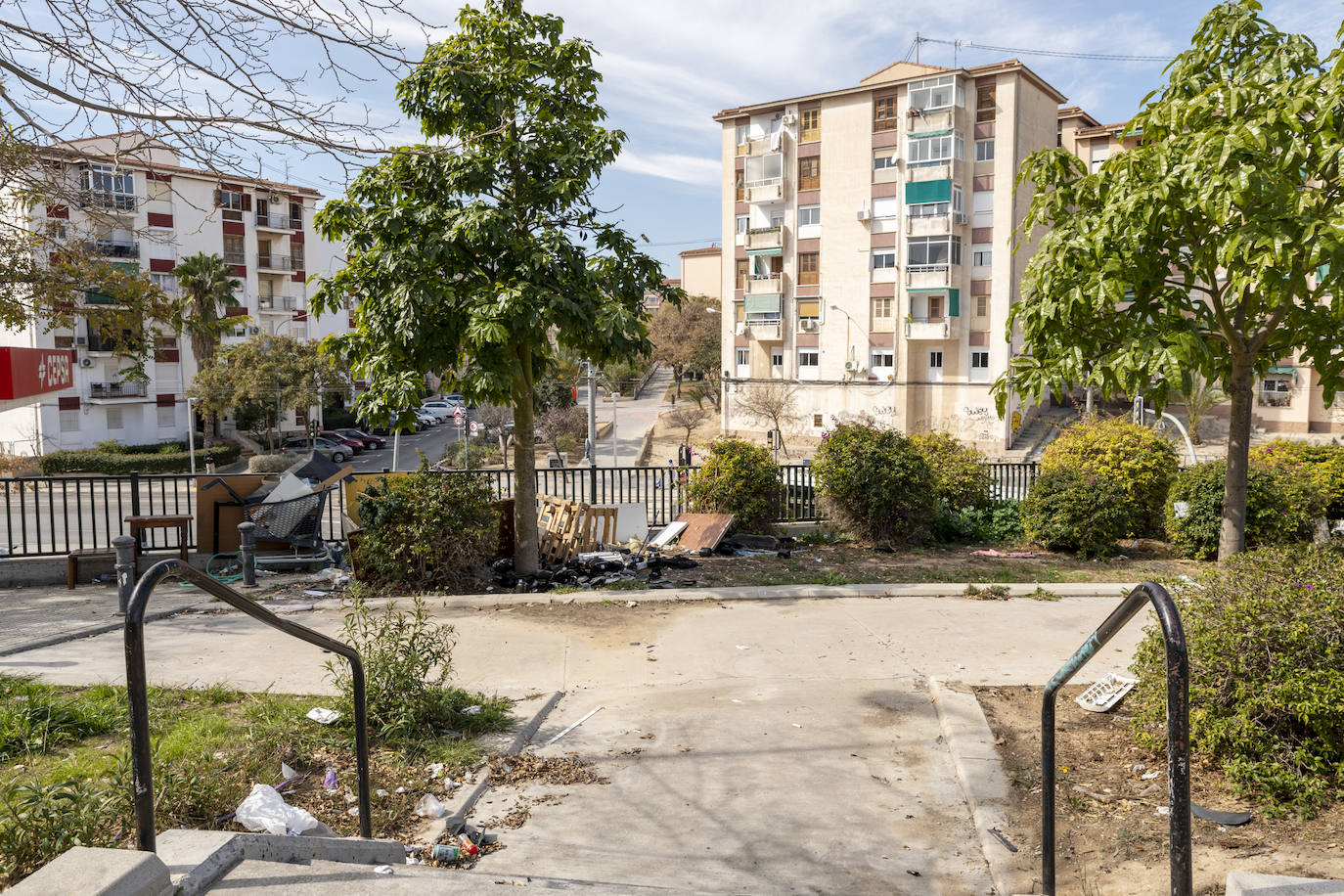 Parque de Colonia Requena, uno de los barrios de la Zona Norte de Alicante
