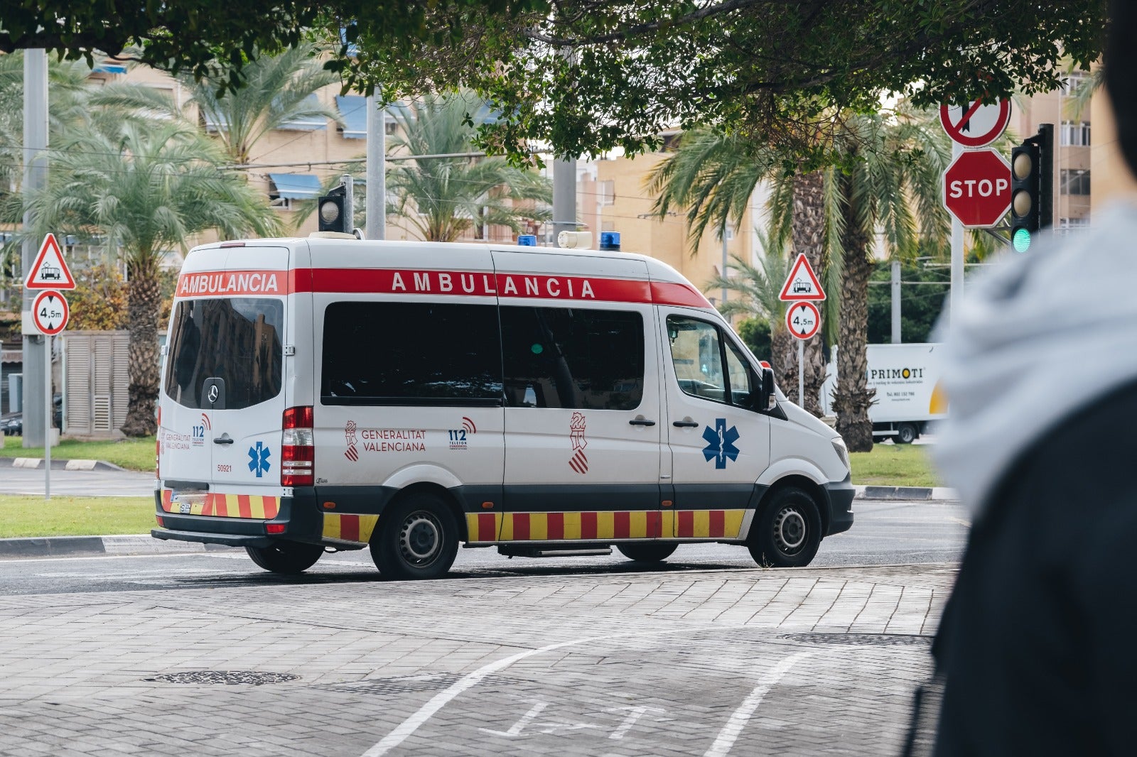 Una ambulancia de la Generalitat Valenciana.