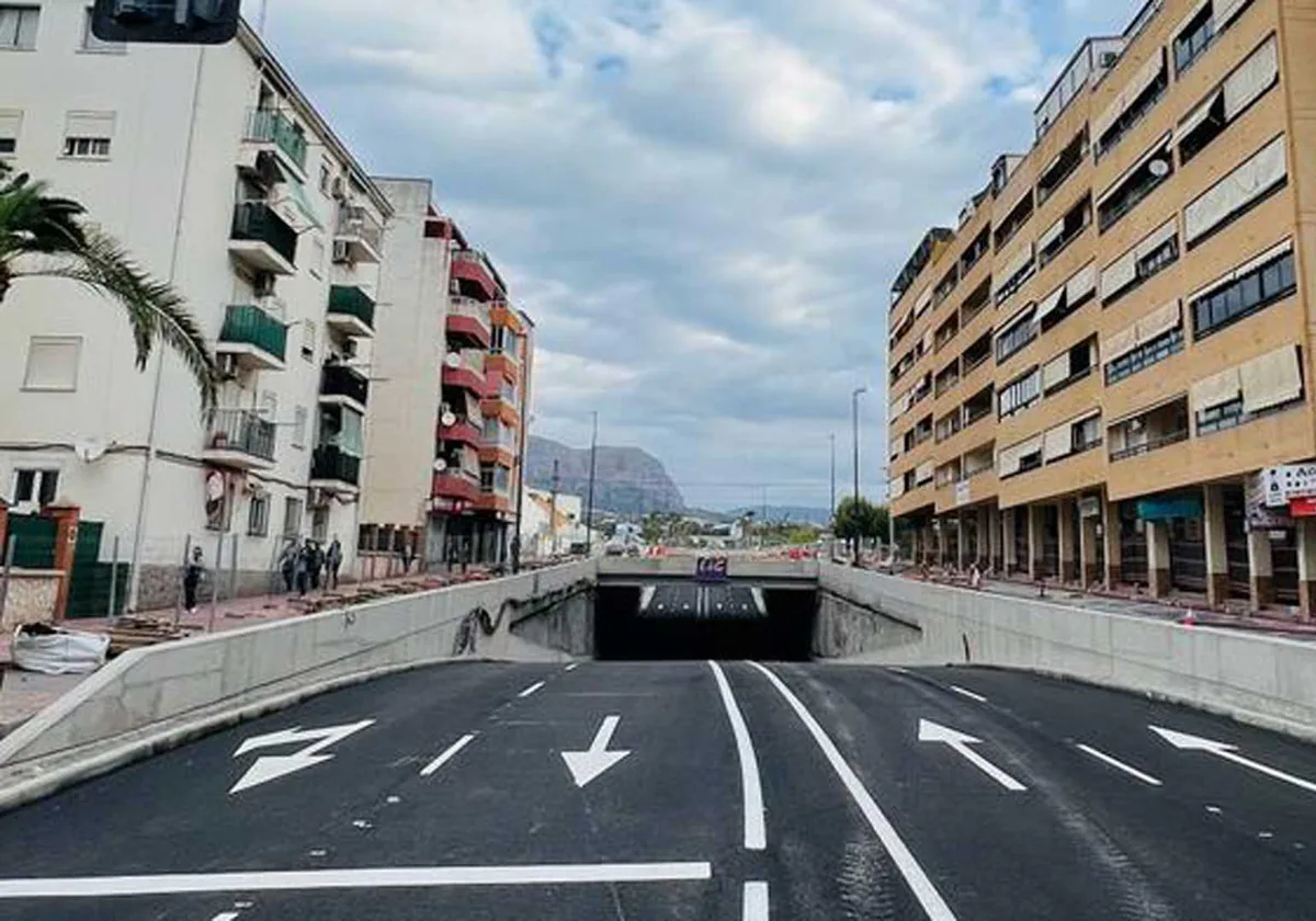 Imagen del nuevo paso subterráneo de la avenida Beniardá