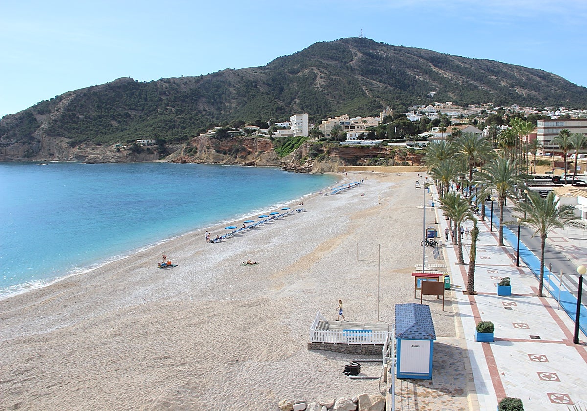 Imagen de la playa del Racó de l'Albir