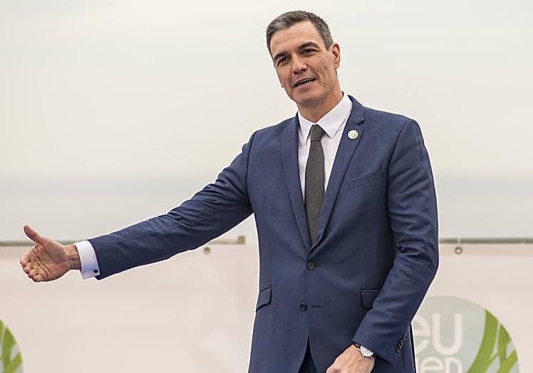 El presidente del Gobierno, Pedro Sánchez, en la Cumbre Euromediterránea en Alicante.