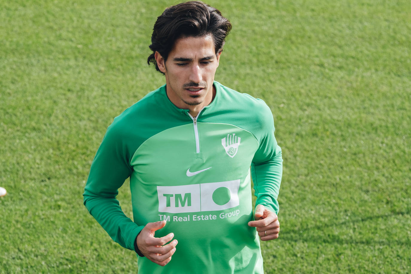 Pere Milla durante un entrenamiento del Elche CF