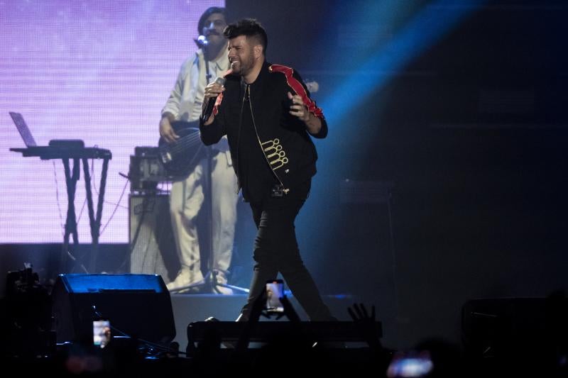 El cantante Pablo López, durante una actuación.