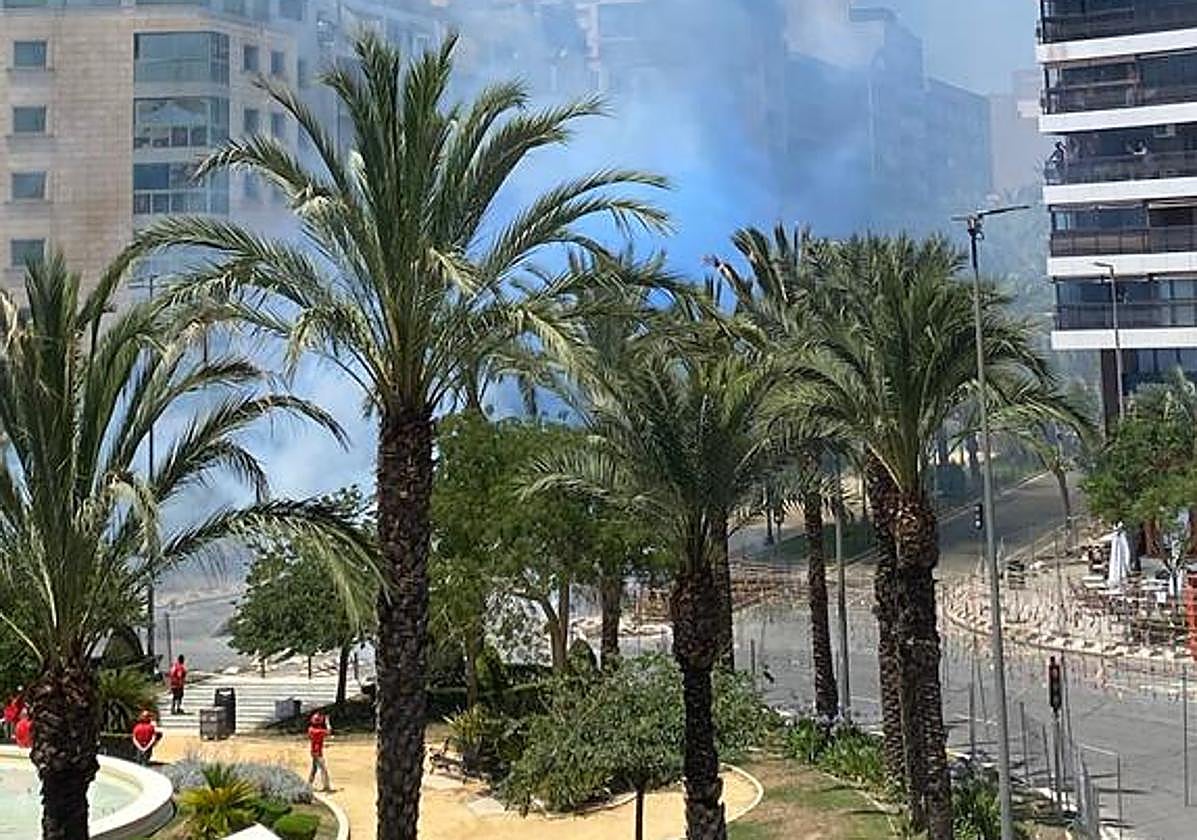 Una mascletà desde Luceros en las Hogueras 2022