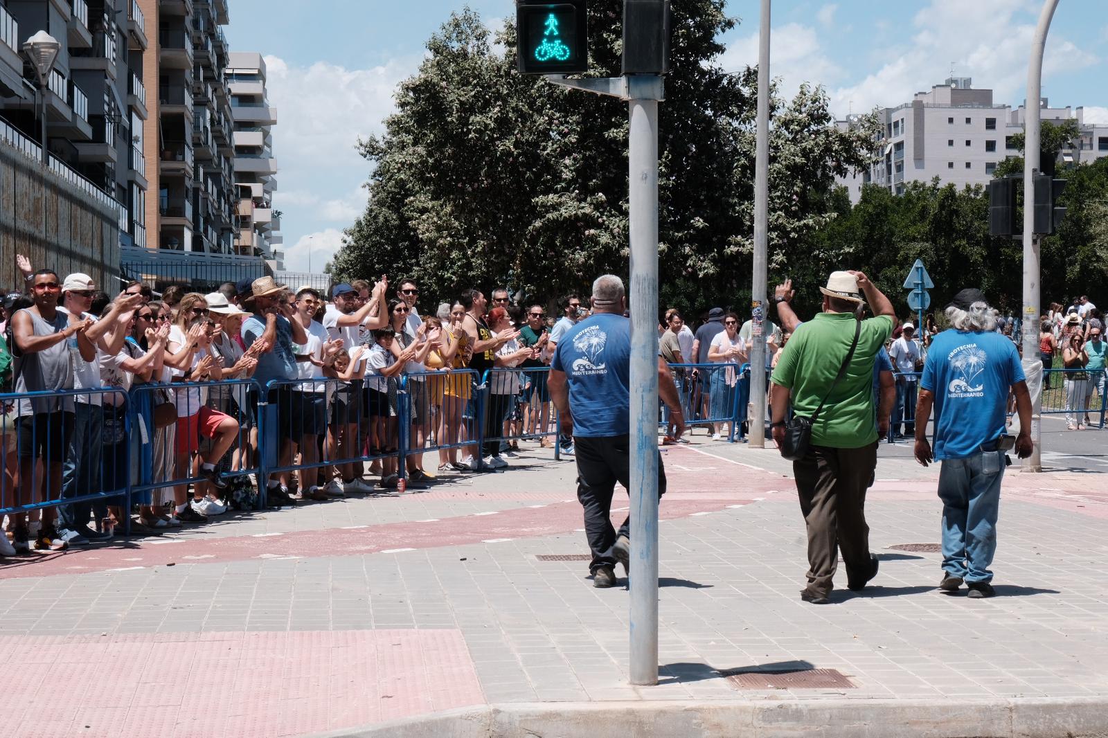 100 kilos de pólvora en la octava mascletà de las Hogueras de Alicante