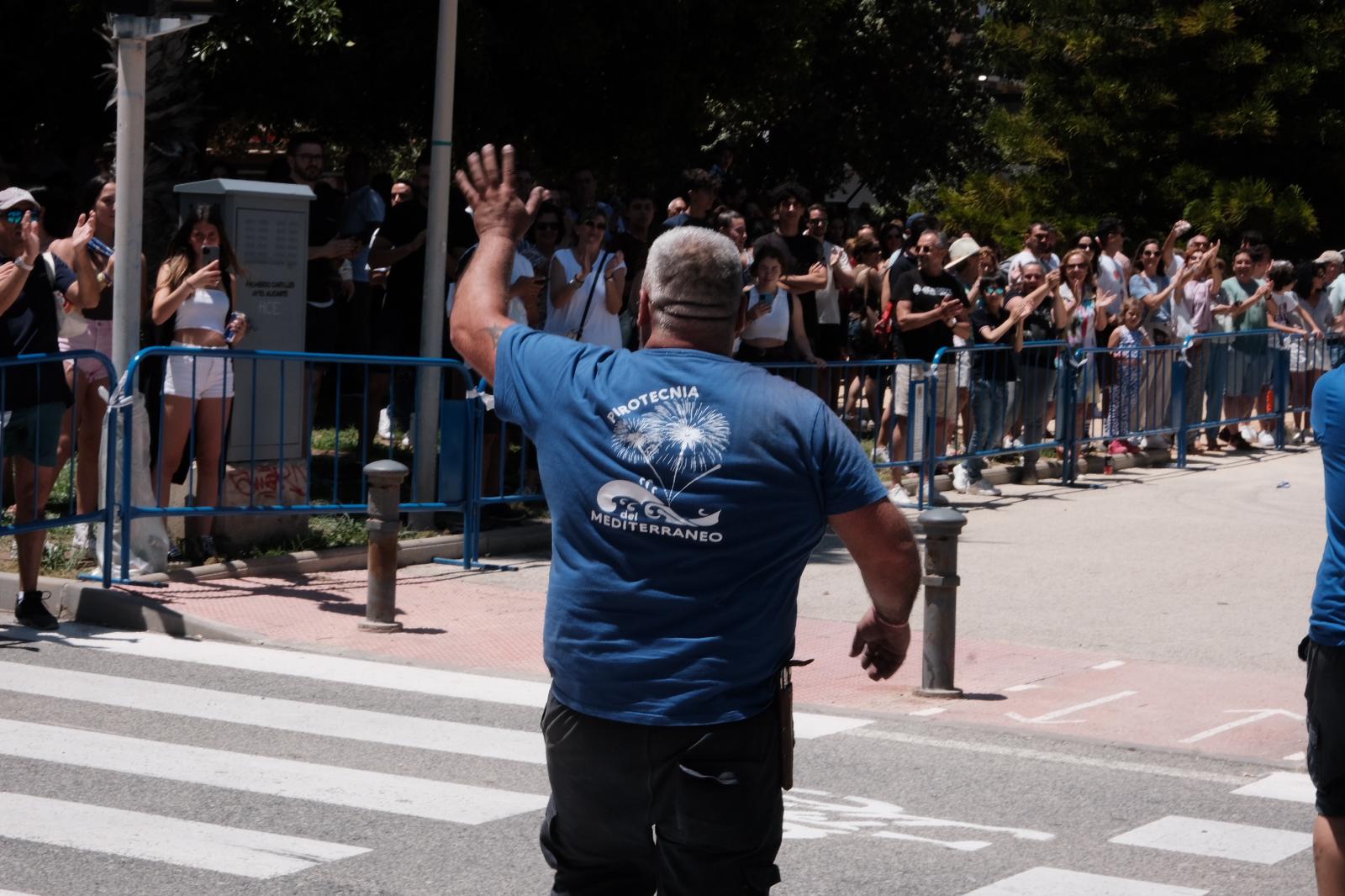 100 kilos de pólvora en la octava mascletà de las Hogueras de Alicante