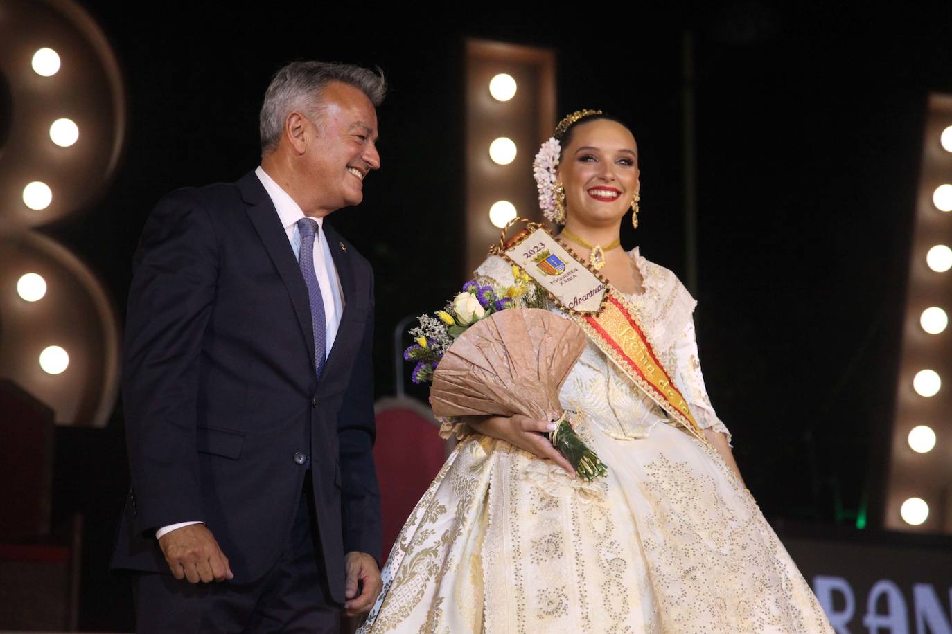 Protagonismo para Arantxa Pons y la Quintà 2023 en la proclamación de Fogueres Xàbia