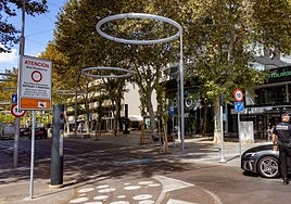 Imagen de uno de los controles de acceso a la futura ZBE de Benidorm