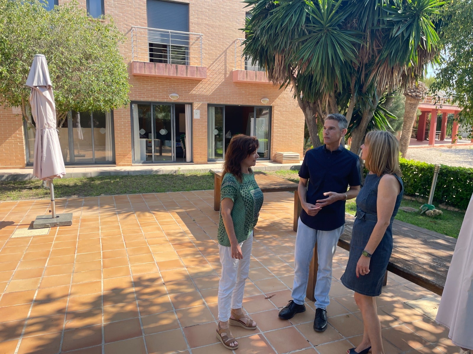 Instalaciones en exterior del nuevo hospital de día infantojuvenil.