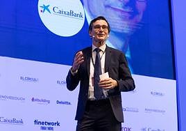 El economista jefe de Caixabank, Enric Fernández, durante su ponencia en Opendir