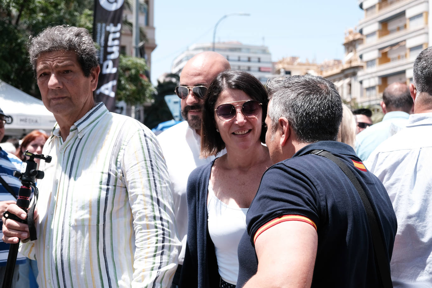 Estallido de la penúltima mascletà del concurso de Luceros en Hogueras