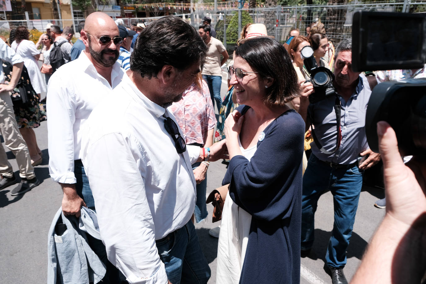 Estallido de la penúltima mascletà del concurso de Luceros en Hogueras