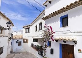 Casas blancas típicas de Altea