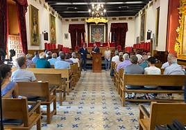 Reunión en el Ayuntamiento de Elche con los regantes.