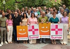 Presentación de la lista de Sumar-Compromís.