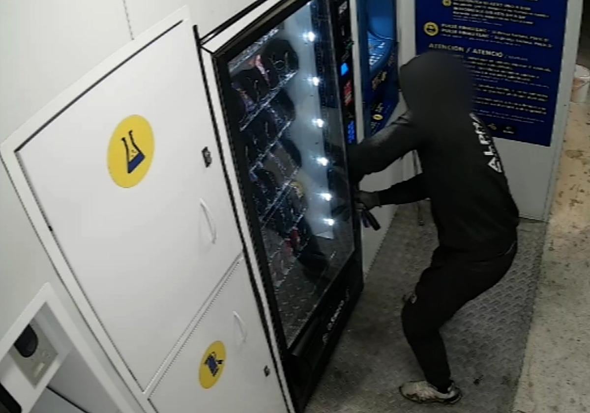 Imagen de una cámara de seguridad de uno de los robos.