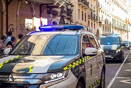 Vehículo de la Guardia Civil.