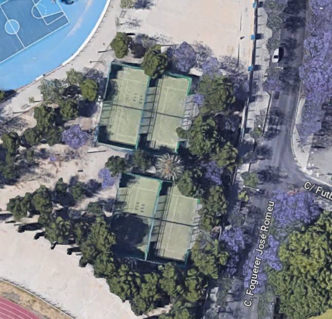 Nuevas pistas de pádel de la Ciudad Deportiva.