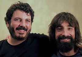 Jose Andrés Gomis Pastor y Marcos Pastor, pregoneros de las fiestas de Hogueras de San Vicente.