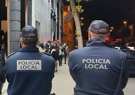 Una patrulla de la Policía Local de Elche.