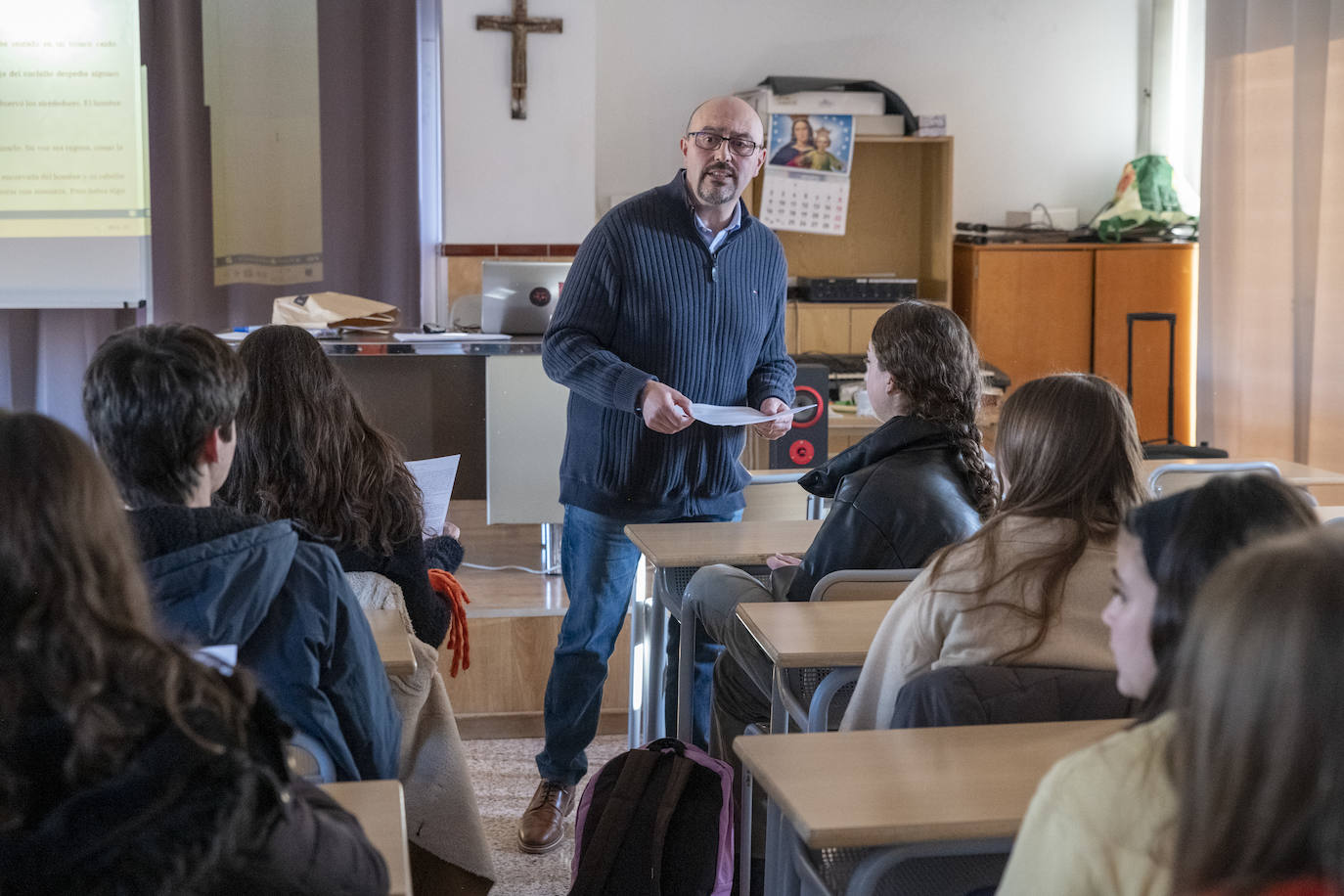 Alumnado en un centro educativo.