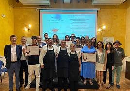 Entrega de diplomas del curso de sumiller.