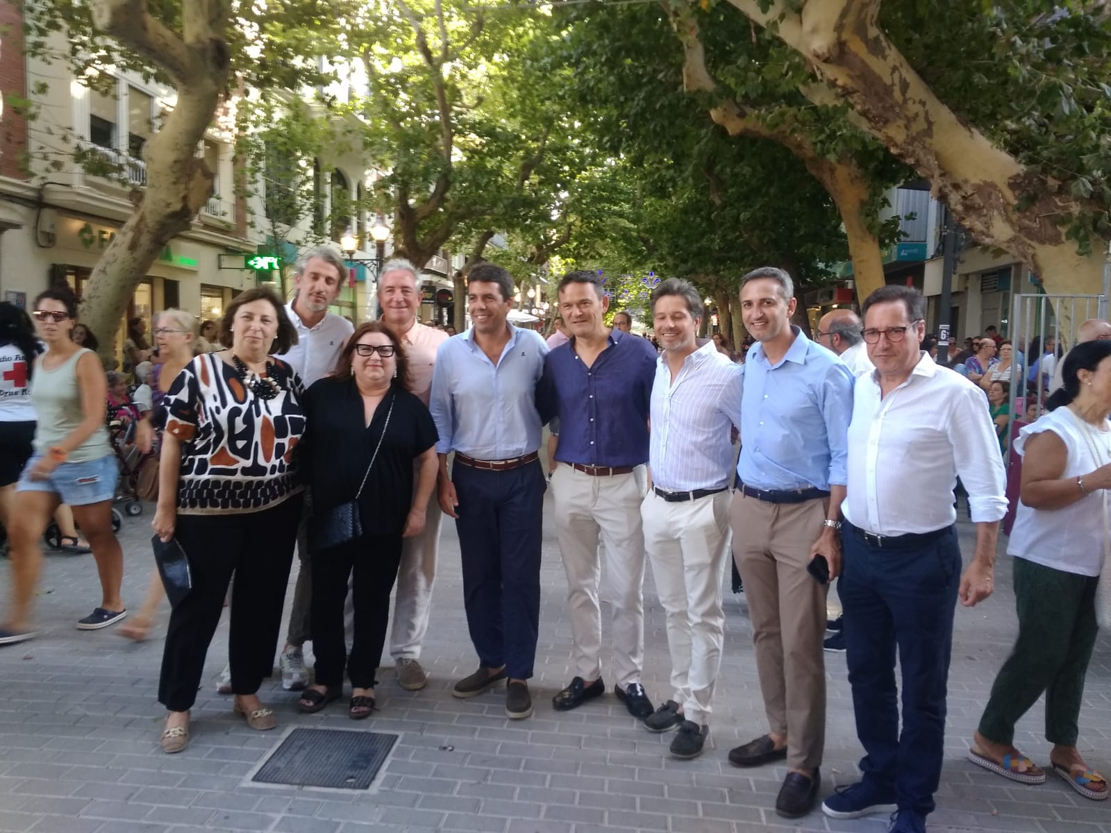 Despliegue del PP en el desfile de carrozas de Dénia