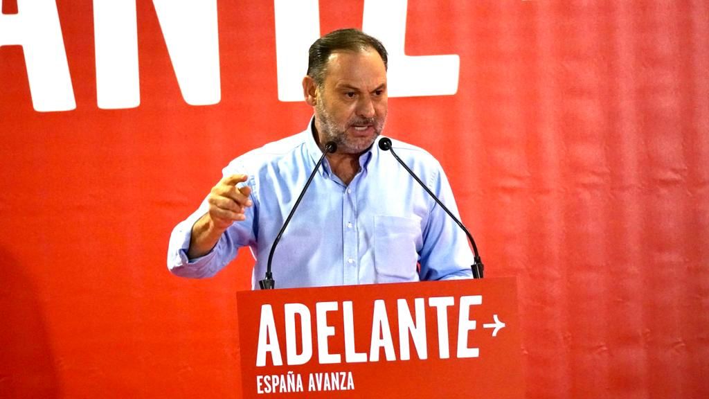 Jose Luis Ábalos durante su intervención en el encuentro de este lunes.