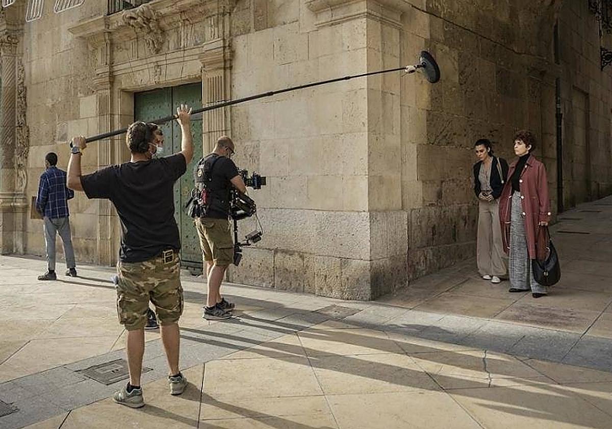Rodaje de una serie en Alicante.