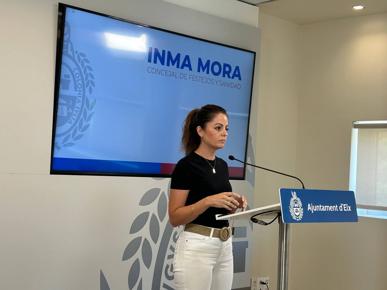 Inma Mora, portavoz del gobierno municipal de Elche.