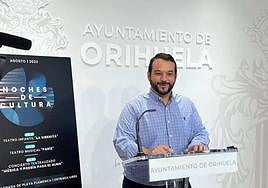 El concejal de Cultura del Ayuntamiento de Orihuela, Gonzalo Montoya.