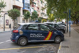 Coche patrulla de la Policía Nacional.
