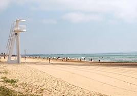 La playa de La Roqueta en Guardamar del Segura.