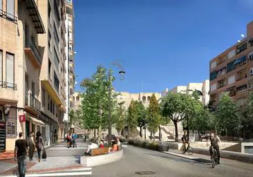 Nuevos carriles bici en el centro de Alicante