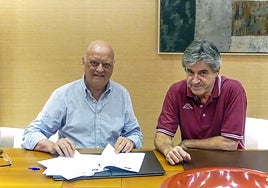 Firma del acuerdo entre HLA Alicante y la Fundación Lucentum