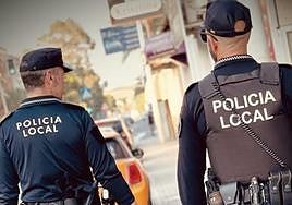 Efectivos de la Policía Local de Elche.