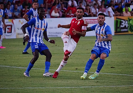 Dani Romera, durante un amistoso con el Murcia este verano