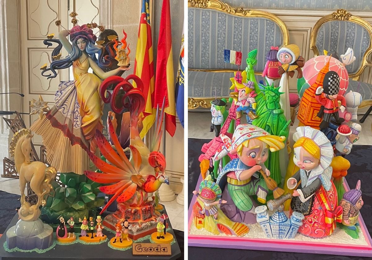 Maquetas de las hogueras oficiales de Alicante 2023.