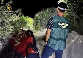 Imágenes del intento de rescate del senderista